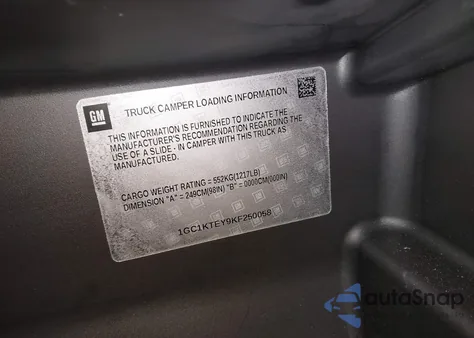 2019 Chevrolet Silverado 2500Hd Ltz из США, поврежденный, VIN 1GC1KTEY9KF250058